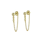 FRONT TO BACK CHAIN EARRINGS