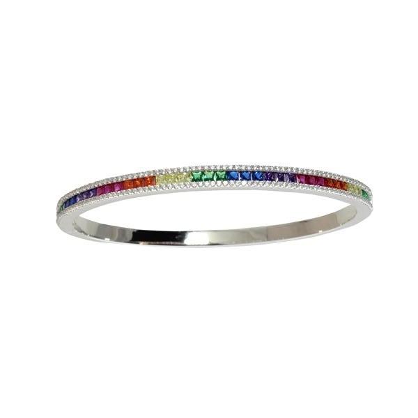 FANCY RAINBOW BAGUETTE BANGLE