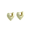 Puffed heart earrings 