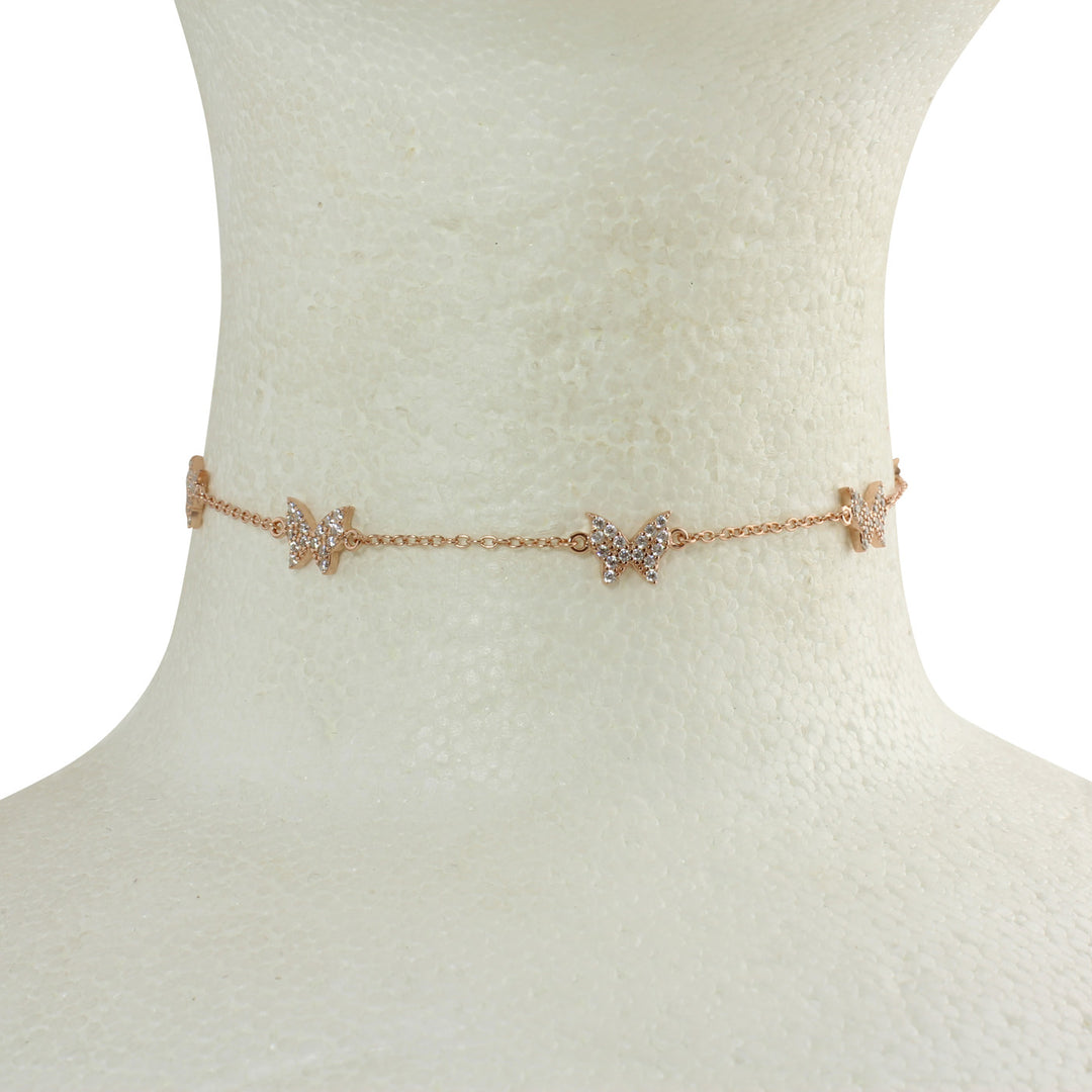 PAVÈ BUTTERFLY CHOKER NECKLACE