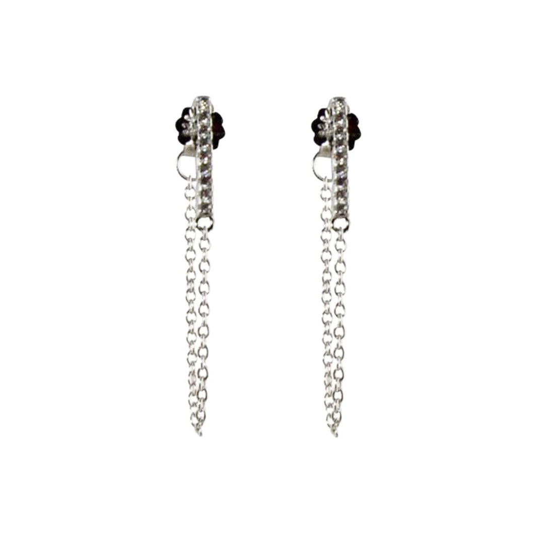 BAR &amp; CHAIN  EARRINGS