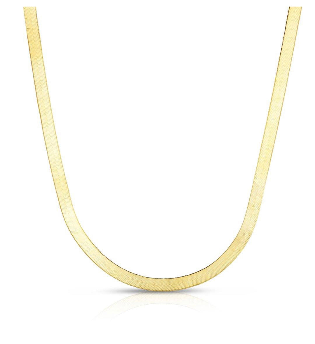 14k herringbone necklace