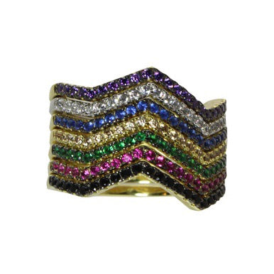 ZIGZAG STACKING RINGS