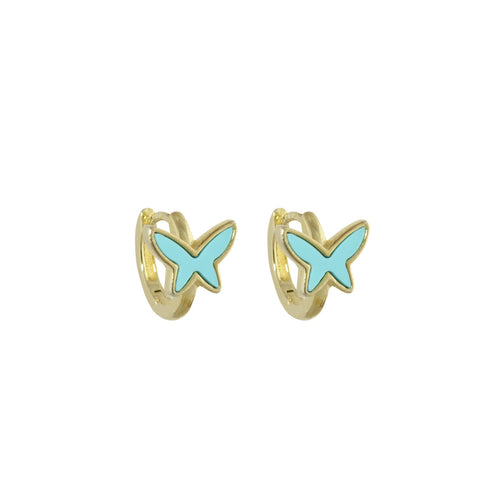 BUTTERFLY HUGGIE EARRINGS