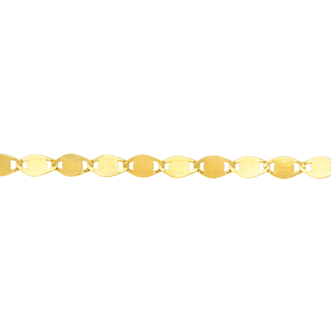 14K FLAT LINK CHOKER NECKLACE