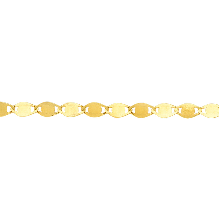 14K FLAT LINK CHOKER NECKLACE