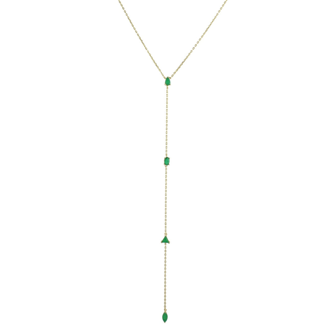 EMERALD GREEN CZ LARIAT