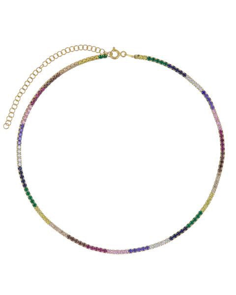 THIN RAINBOW CHOKER