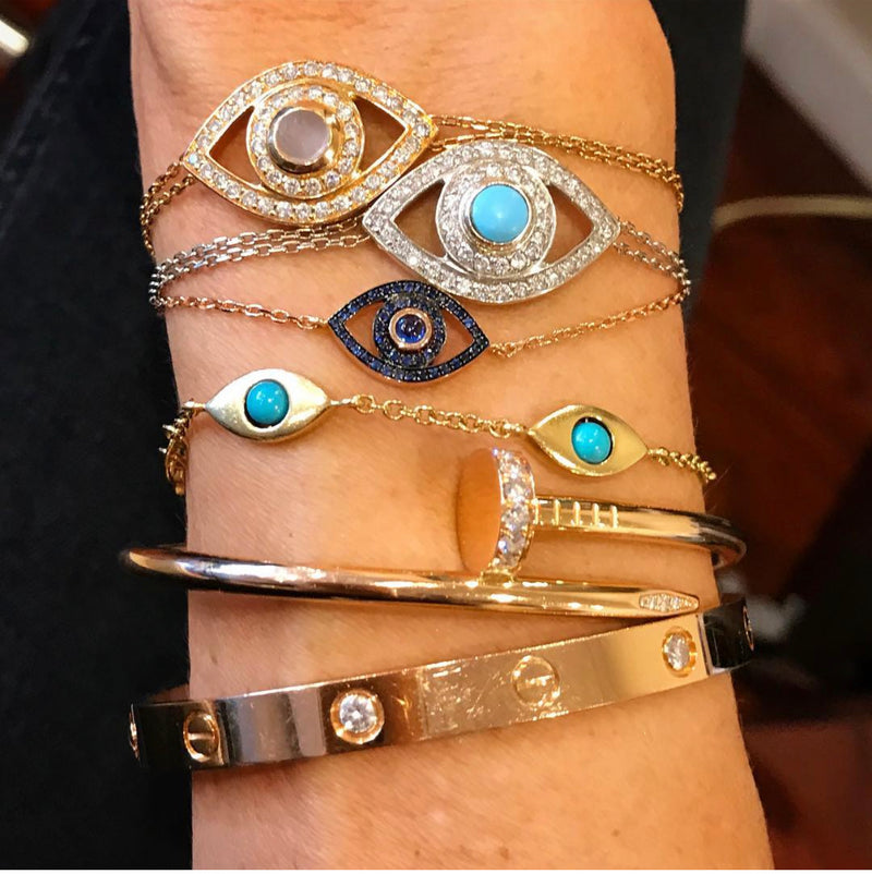 Amazon.com: Marukio Bracelet Devil Eye Delicate And Professional Turkey  Blue Eye Bracelet Eye Of The Devil Bracelet For Luck : Health & Household
