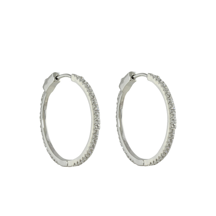 CLASSIC PAVÈ HOOP EARRINGS