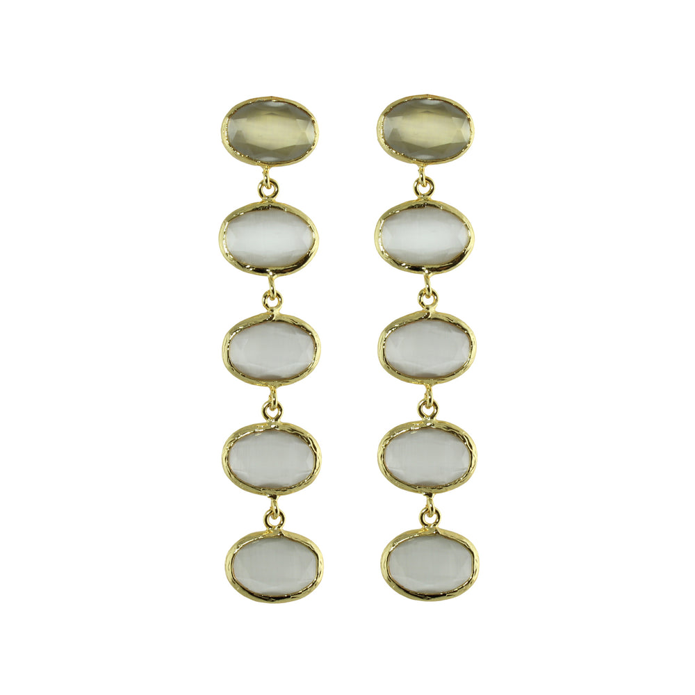 Moonstone drop earrings
