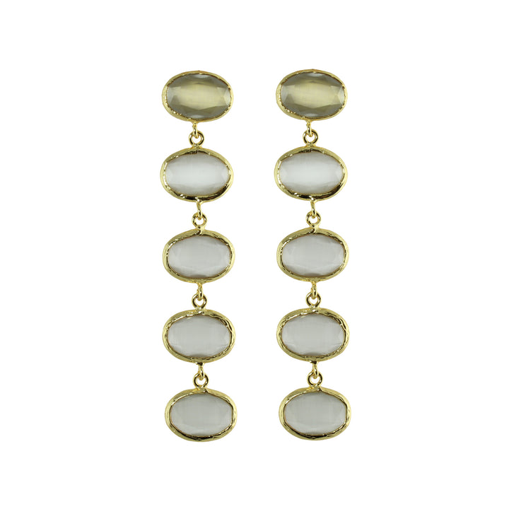 Moonstone drop earrings
