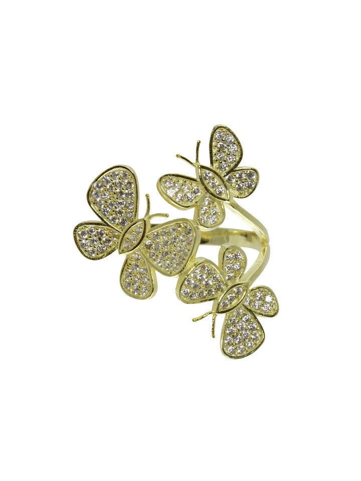 BUTTERFLY TRIO RING