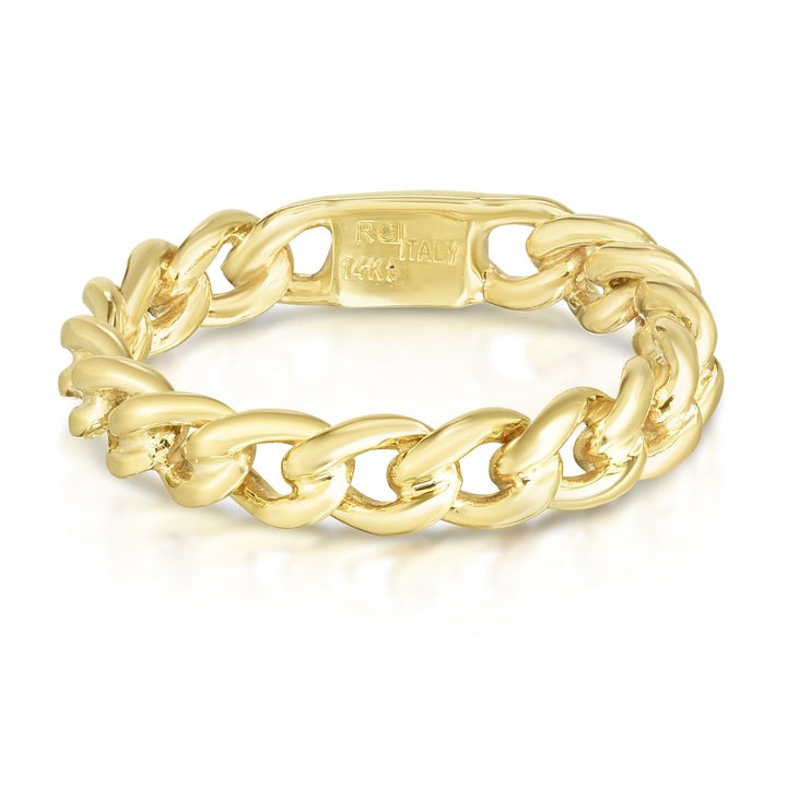 14K CURB LINK RING