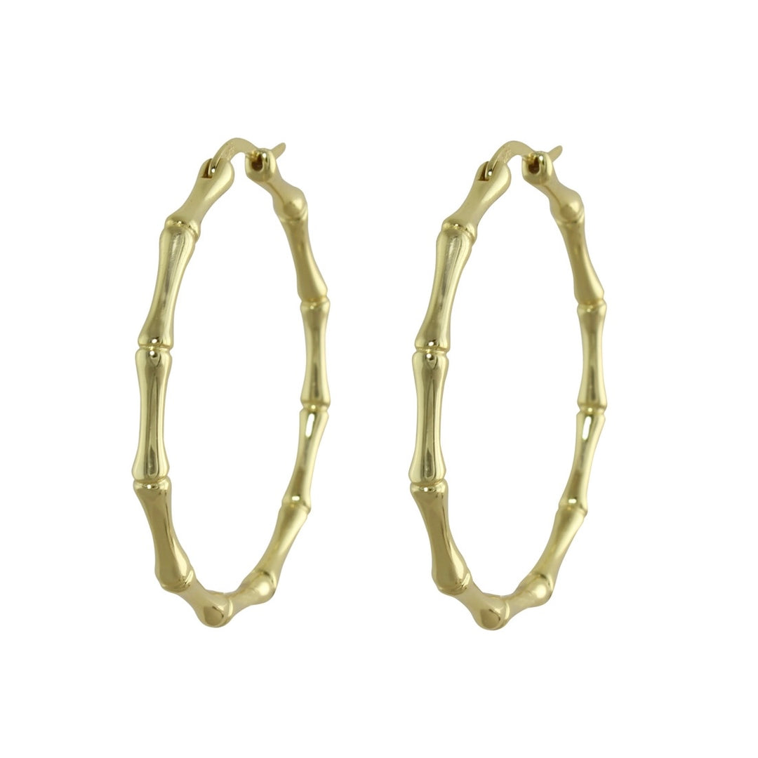 BAMBOO HOOP EARRINGS