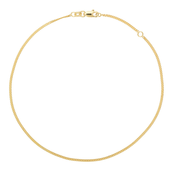 14K CURB CHAIN ANKLET