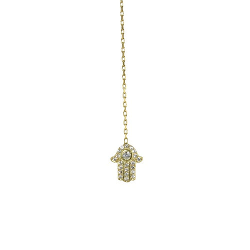 HAMSA DISC LARIAT - adammarcjewels