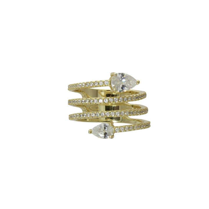 PAVÈ WRAP PEAR RING