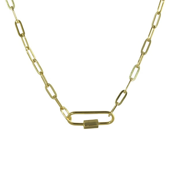 ENAMEL PIN LARGE LINK NECKLACE
