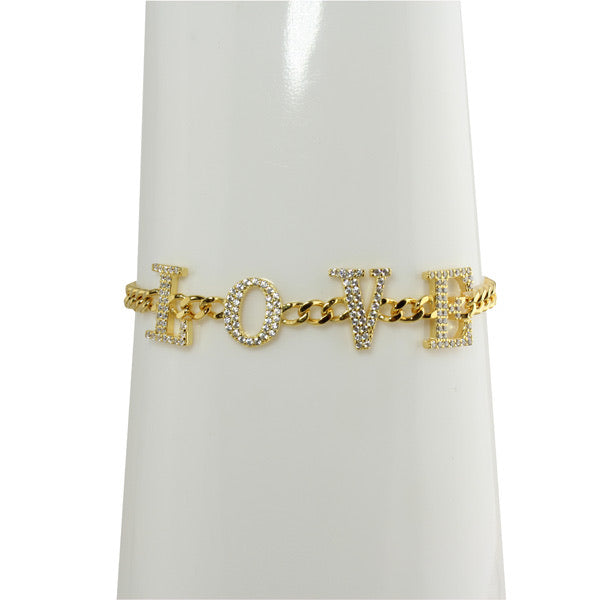 CZ STAR BAR BRACELET