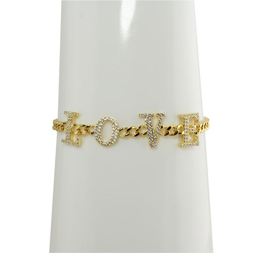 CZ STAR BAR BRACELET