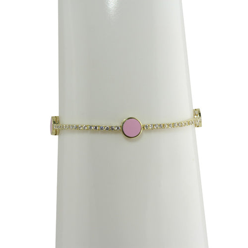 ENAMEL CIRCLE TENNIS BRACELET