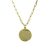 LARGE COIN LINK NECKLACE