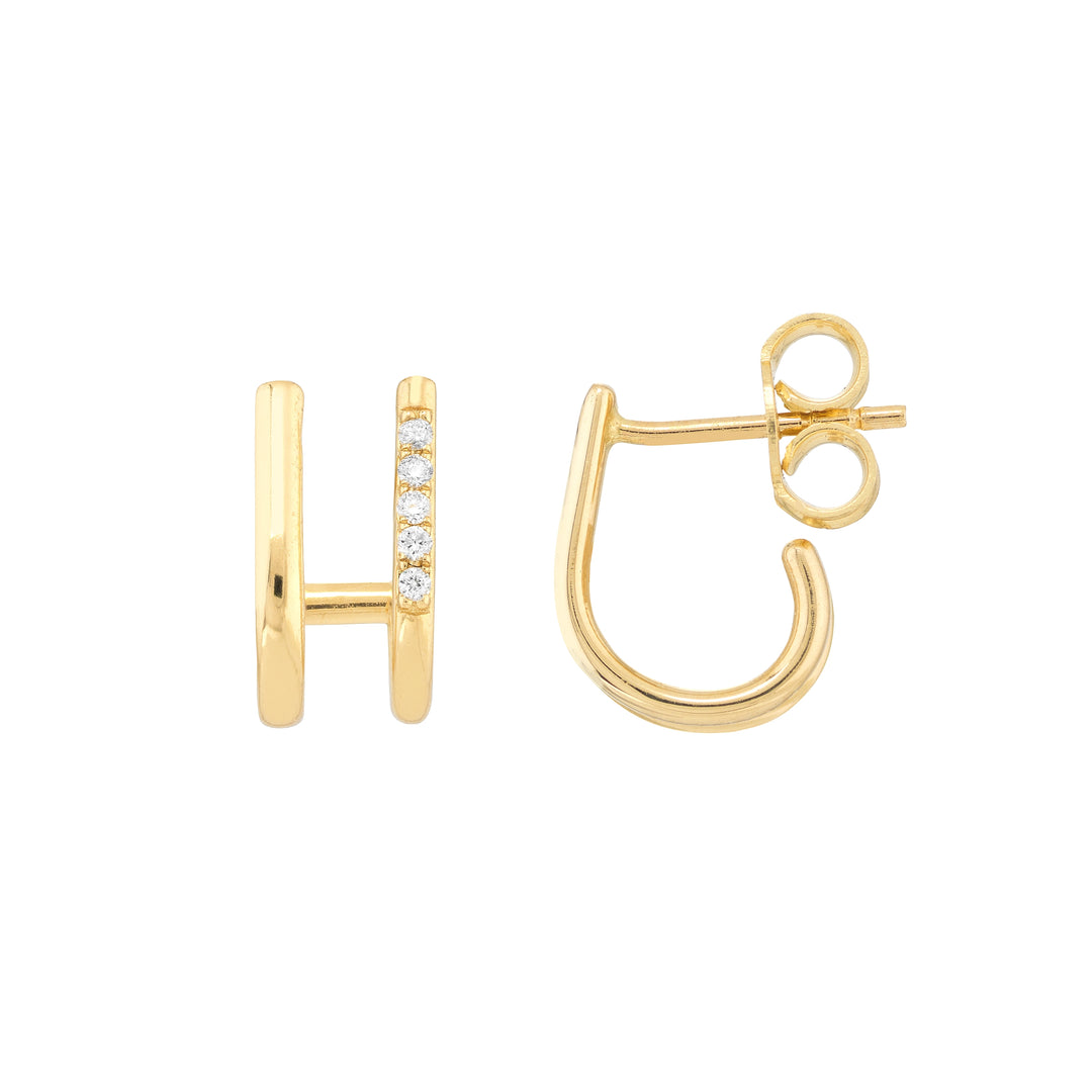 14k open huggies
