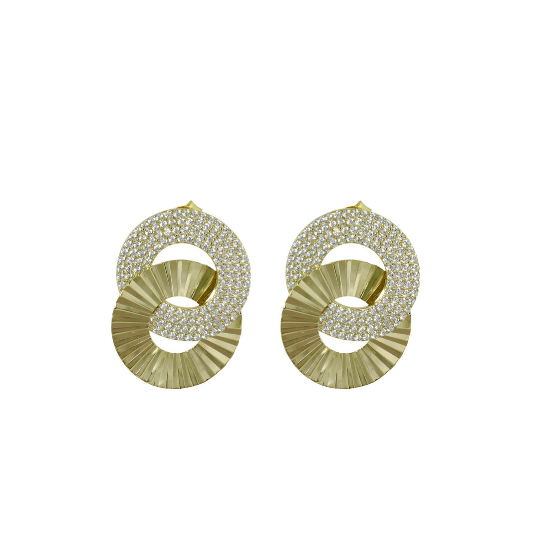 PAVÈ INTERLOCKING CIRCLES EARRINGS