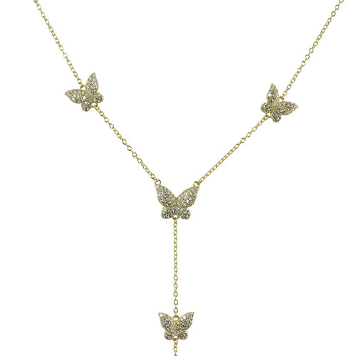 Multi butterfly necklace 