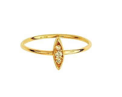 DIAMOND PAVÈ MARQUIS RING 14K