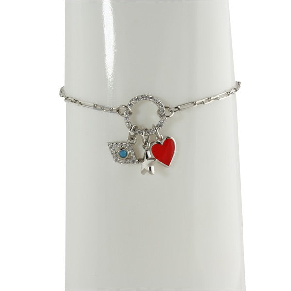 CHARMS ON A RING BRACELET