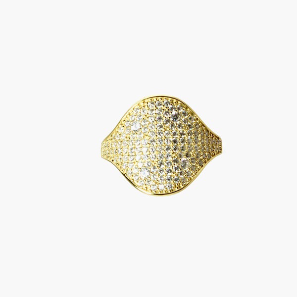 COLOR CURVE TOP RING - adammarcjewels