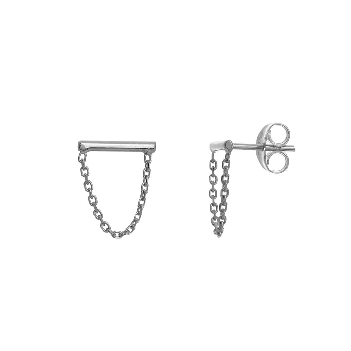 MINI BAR &amp; DROP CHAIN 14k