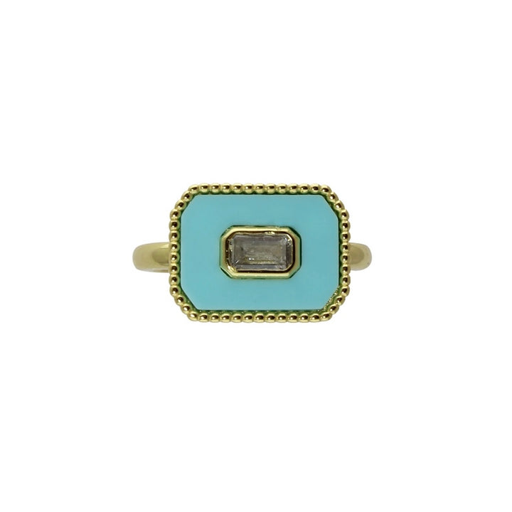 ENAMEL BLOCK RING
