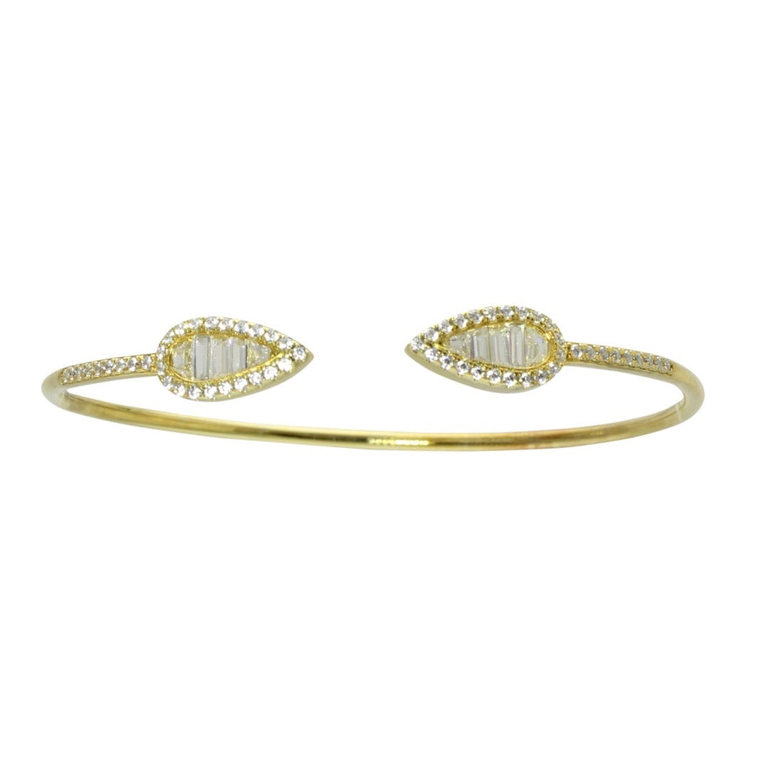 BAGUETTE LEAF BANGLE