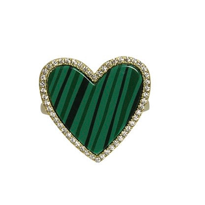 ENAMEL HEART RING