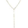 PAPERCLIP LINK LARIAT NECKLACE
