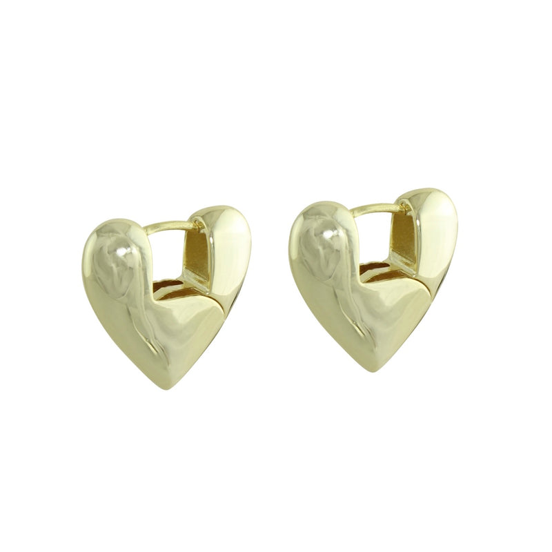 Puffy heart earrings 