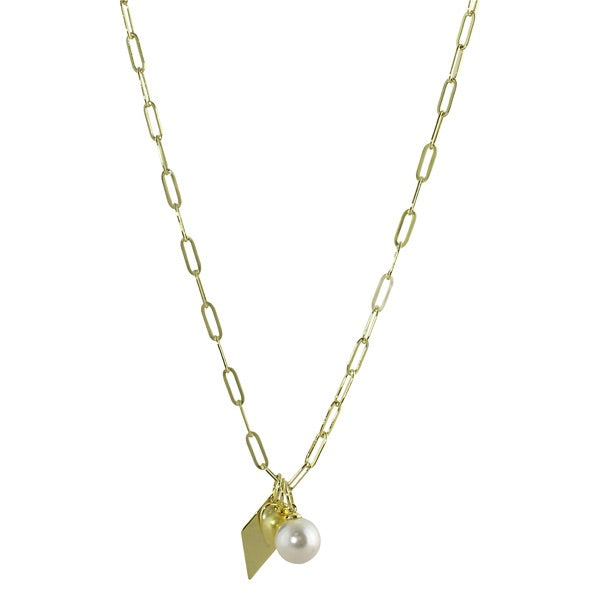 LONG LINK MINI CHARM NECKLACE
