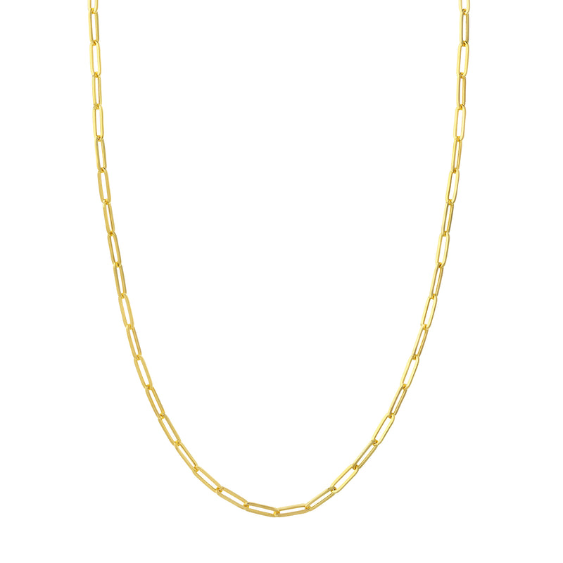 14K PAPERCLIP NECKLACE