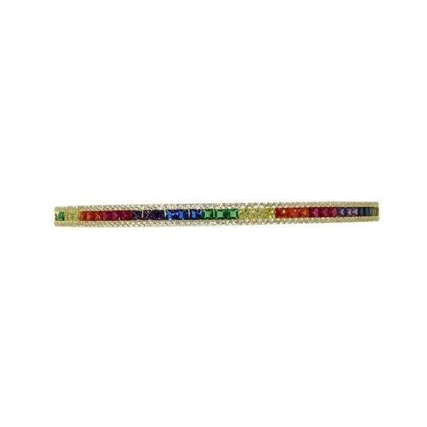 FANCY RAINBOW BAGUETTE BANGLE