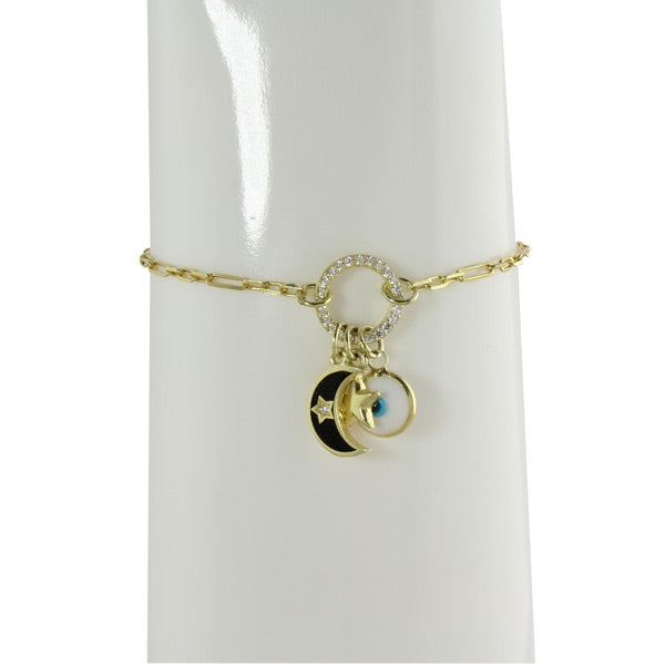 CHARMS ON A RING BRACELET