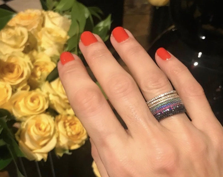 THIN PAVÈ STACKING RING