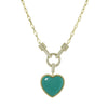 fancy turquoise heart necklace