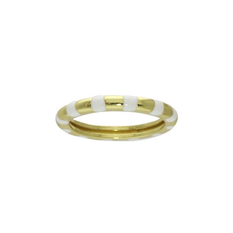 ENAMEL &amp; GOLD BAND