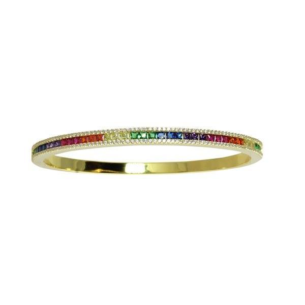 FANCY RAINBOW BAGUETTE BANGLE