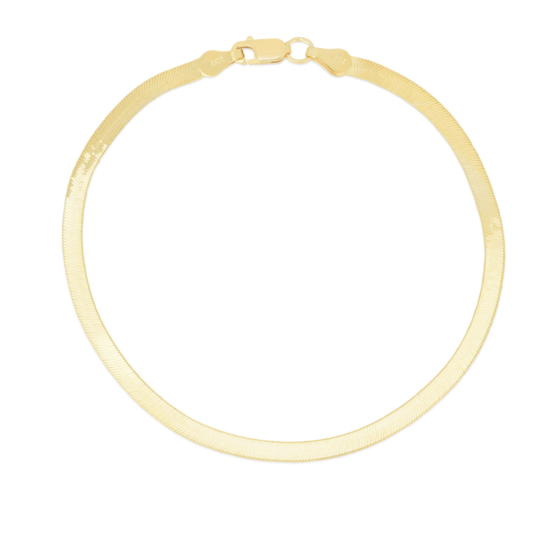 14K HERRINGBONE BRACELET