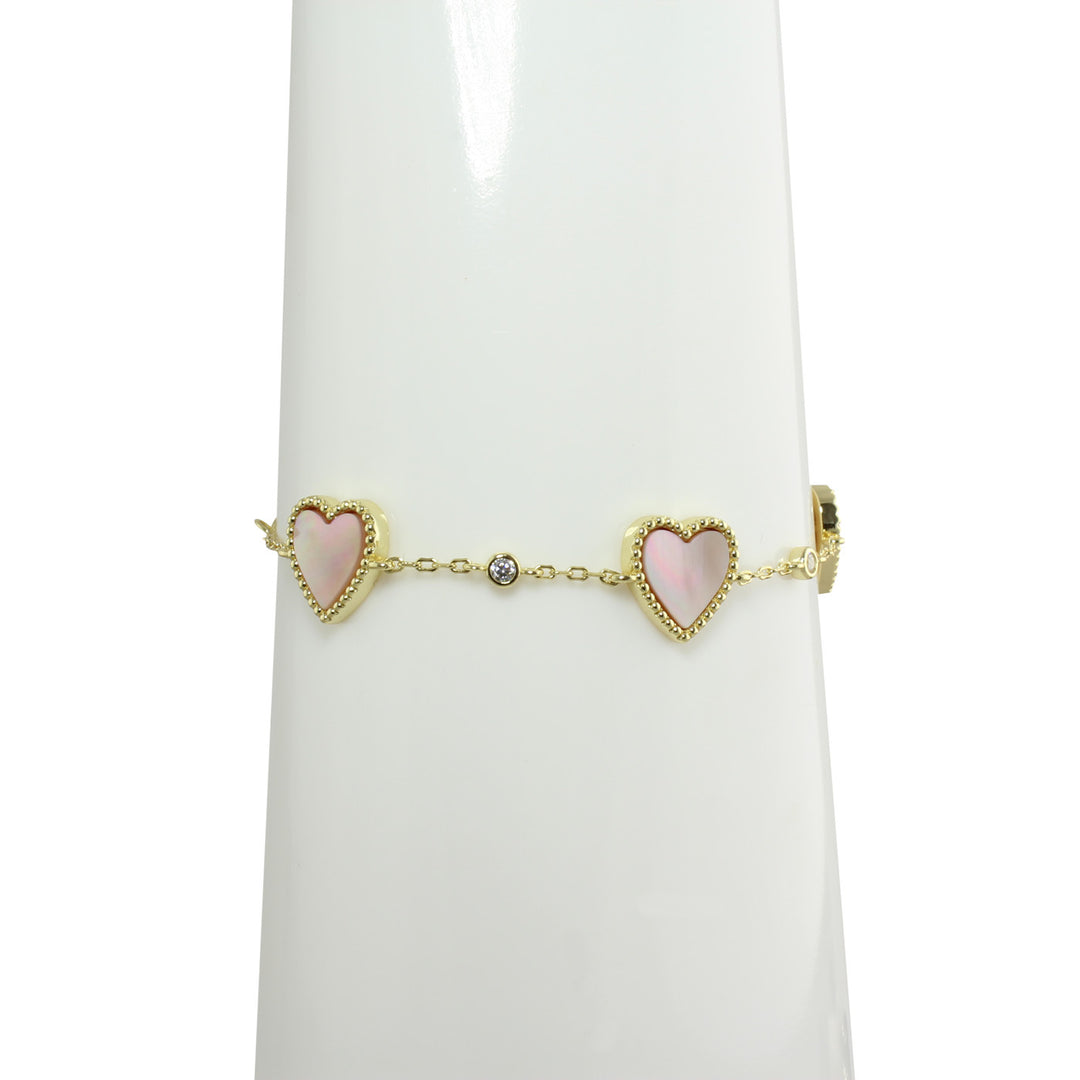 Thank and Emma heart bracelet 