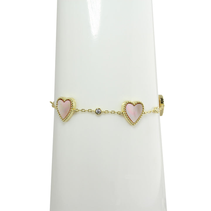 Thank and Emma heart bracelet 